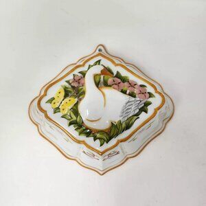 LE CORDON BLEU Franklin Mint Jelled Mold 1986 Goose and Butterfly WALL...